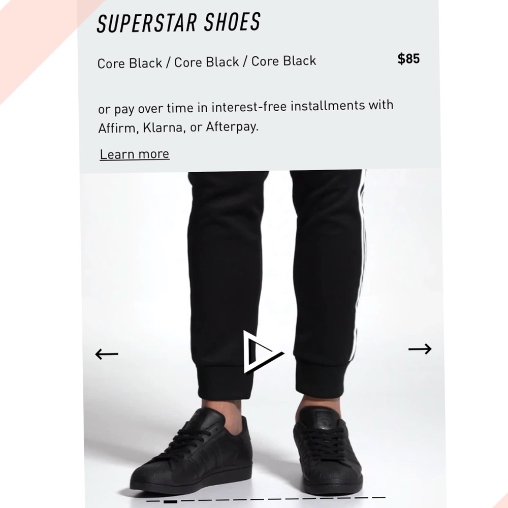 Adidas superstar black snakers